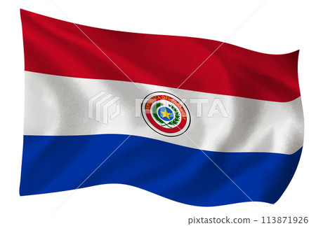 巴拉圭國旗世界圖標 巴拉圭國旗世界圖標 113871926