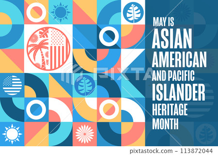 May is Asian American and Pacific Islander Heritage Month. Holiday concept. Template for background 113872044