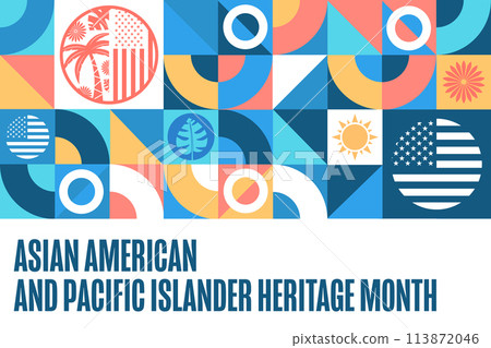 May is Asian American and Pacific Islander Heritage Month. Holiday concept. Template for background 113872046