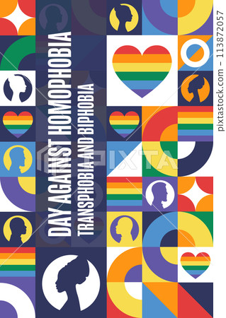 International Day Against Homophobia, Transphobia and Biphobia. May 17. Holiday concept. Template International Day Against Homophobia, Transphobia and Biphobia. May 17. Holiday concept. Template 113872057