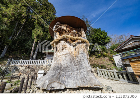 Scenery of Owakujuku on the old Nakasendo road 113872300