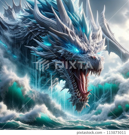 Storm dragon that swallows ice and snow 113873011