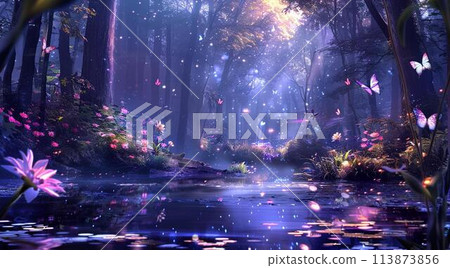 魔法森林的奇幻景觀 113873856