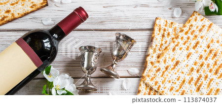 Celebrating Jewish religious holiday of Passover. Celebrating Jewish religious holiday of Passover. 113874037