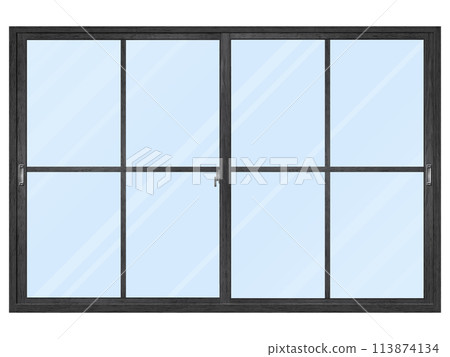 木質黑色窗框B帶玻璃 木質黑色窗框B帶玻璃 113874134