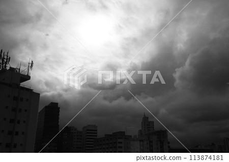 巴西聖保羅的雨雲與天空 巴西聖保羅的雨雲與天空 113874181