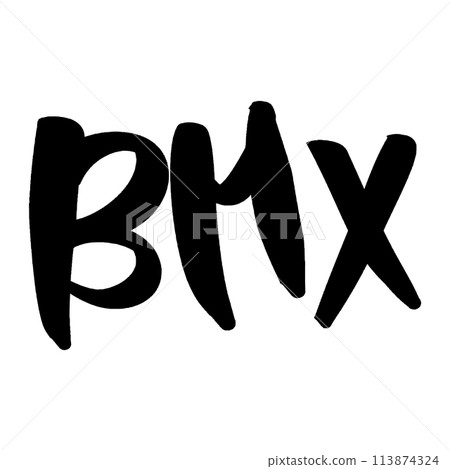 Brush writing BMX 113874324
