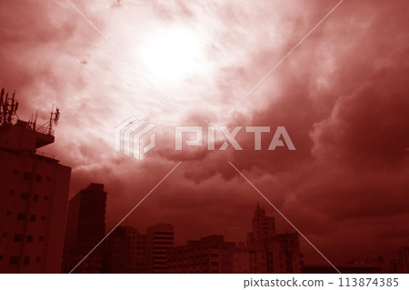 Rain clouds and sky in Sao Paulo, Brazil Rain clouds and sky in Sao Paulo, Brazil 113874385
