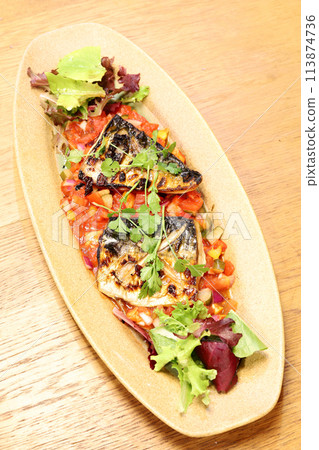 Grilled Mackerel Western Style Grilled Mackerel Western Style 113874736