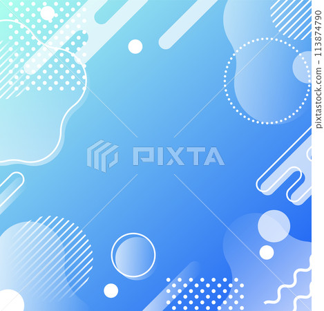 背景素材_孟菲斯圖案 113874790