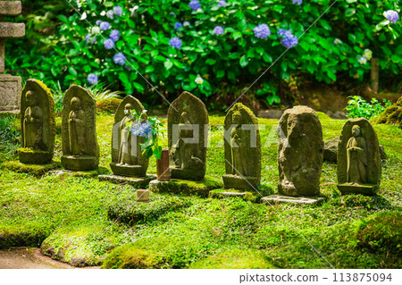 June in Kamakura: Stone Buddha at Hokokuji Temple June in Kamakura: Stone Buddha at Hokokuji Temple 113875094