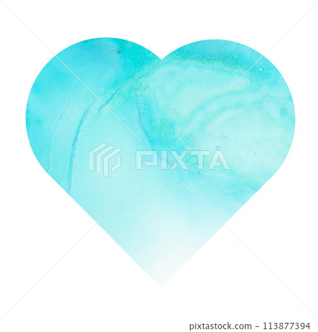 Beautiful and cute watercolor hearts 113877394