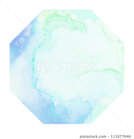 Beautiful octagonal frame 113877646