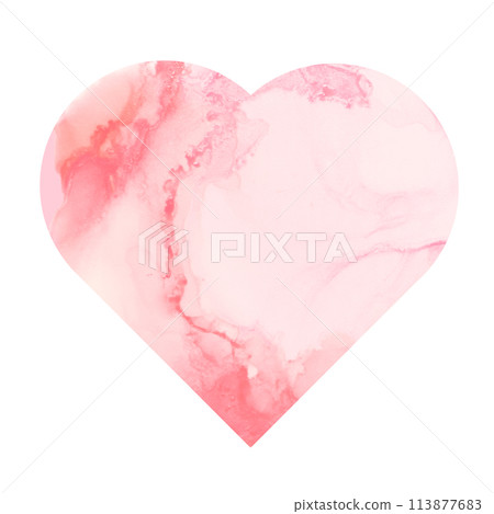 Beautiful and cute watercolor hearts Beautiful and cute watercolor hearts 113877683