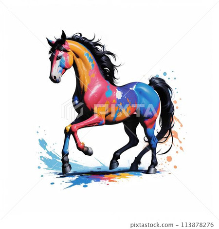 Horse illustration 113878276
