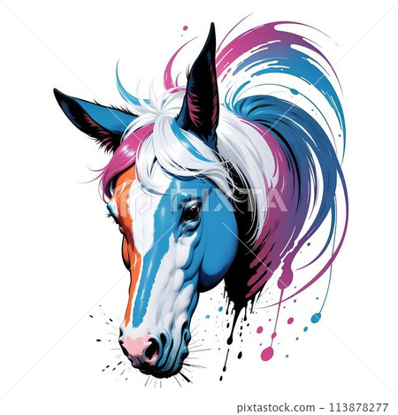 Horse illustration 113878277