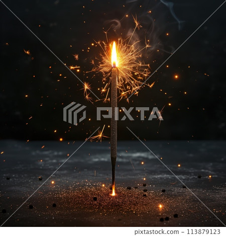 colored fireworks, on a black background colored fireworks, on a black background 113879123
