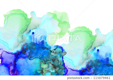 Watercolor-style background material 113879461