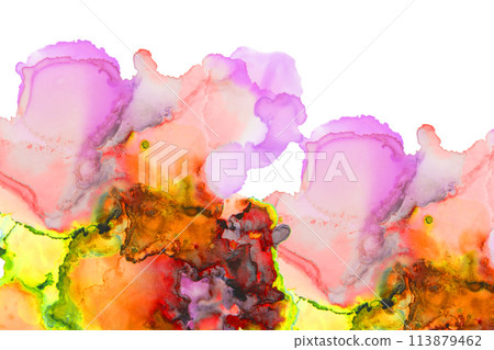 Watercolor-style background material 113879462