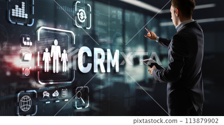 CRM Customer Relationship Management. Customer orientation concept CRM Customer Relationship Management. Customer orientation concept 113879902