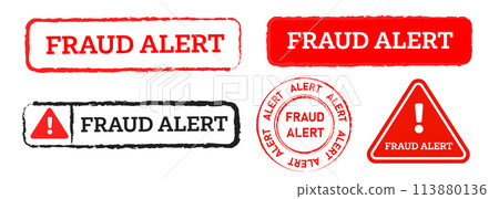 fraud alert red rubber stamp circle and square sign caution criminal extortion scam fraud alert red rubber stamp circle and square sign caution criminal extortion scam 113880136