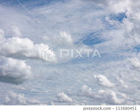 Blue sky with white clouds Blue sky with white clouds 113880451
