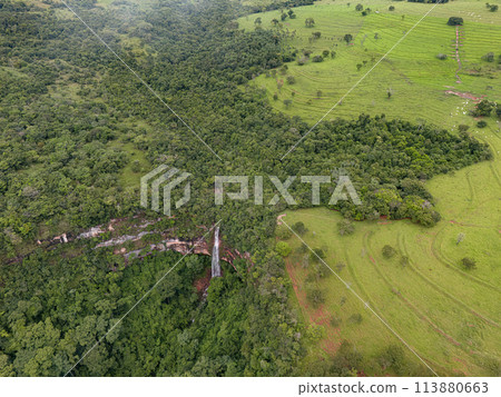 waterfall Cachoeira do Socorro natural tourist spot in Cassilandia 113880663