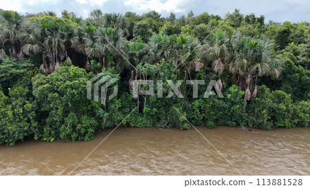 Aerial image of the apore river Aerial image of the apore river 113881528
