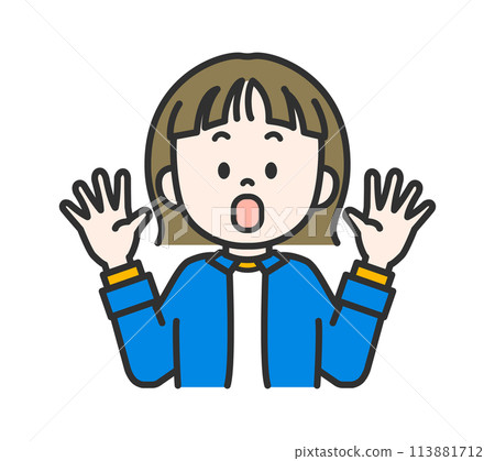 A woman who is surprised A woman who is surprised 113881712