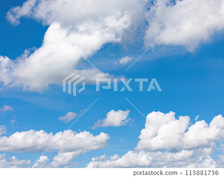 Blue sky with white clouds 113881736
