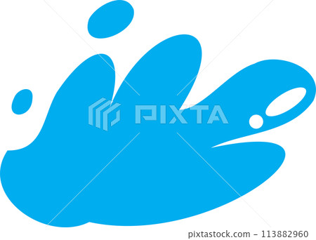 The water splash for decor concept The water splash for decor concept 113882960