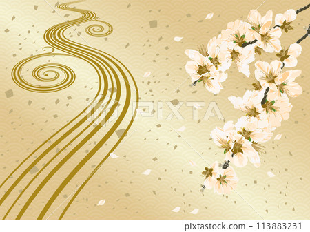 花桃日式日式圖案 花桃日式日式圖案 113883231