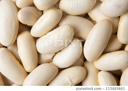 lots of white beans seen from above. 113883601