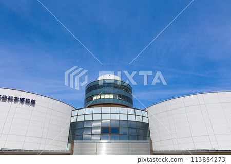 [Shibayama Town, Sanbu District, Chiba Prefecture] Museum of Aeronautical Sciences and blue sky 113884273