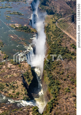 Aerial View of Victoria Falls 113884300