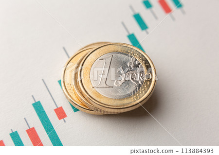 One euro coins 113884393