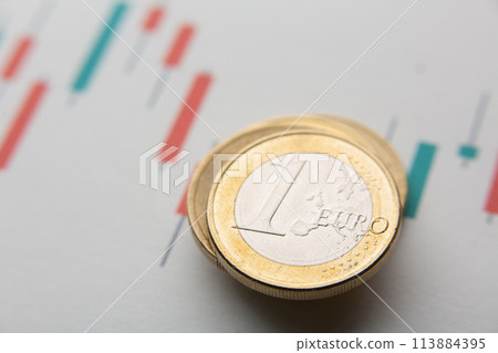 One euro coins 113884395