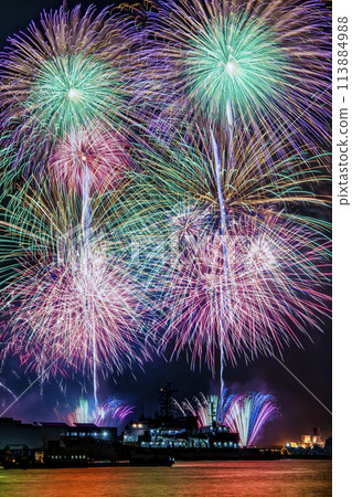 Yokohama Minato Mirai Summer Fireworks Yokohama Minato Mirai Summer Fireworks 113884988