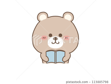 小熊讀書/上半身 113885798