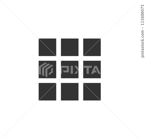 Building block icon flat 113886073