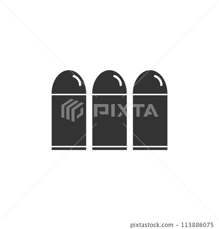 Bullets icon flat 113886075