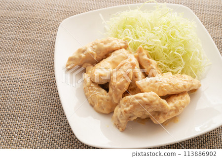 雞柳佐蛋黃醬（蝦子蛋黃醬風格） 113886902
