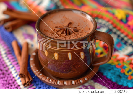 cinnamon, coffee, cup 113887291