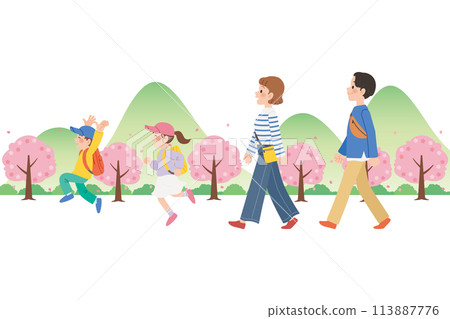 Family trip spring 113887776