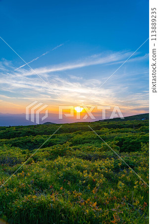 [夕陽素材] 從藏王看到的夕陽[宮城縣] 113889235