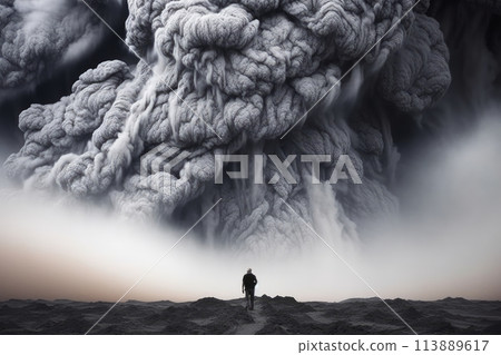 volcano eruption 113889617