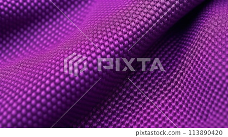 Purple soccer fabric texture with air mesh. Sportswear background Purple soccer fabric texture with air mesh. Sportswear background 113890420