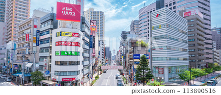 「埼玉縣」川口市川口站東口前的風景 「埼玉縣」川口市川口站東口前的風景 113890516