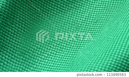 Green football jersey with air mesh texture. Athletic wear backdrop 113890563