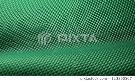 Green soccer fabric texture with air mesh. Athletic wear backdrop Green soccer fabric texture with air mesh. Athletic wear backdrop 113890567
